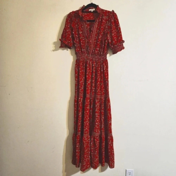 Max Studio Tiered Floral Maxi Dress - Picture 1 of 7